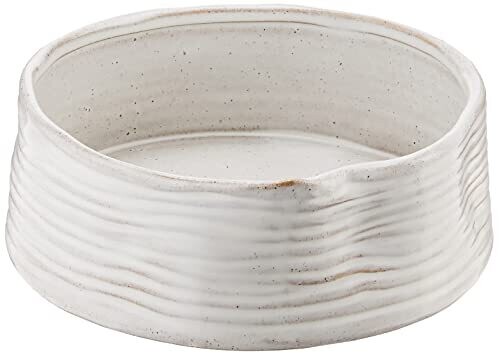 Fringe Studio Stoneware Pet Bowl, Ribbed...