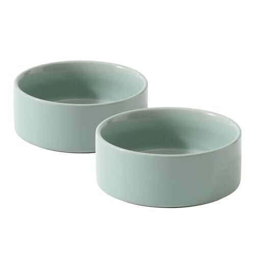 Ceramic Cat Bowls with Non-Slid Bottom,...